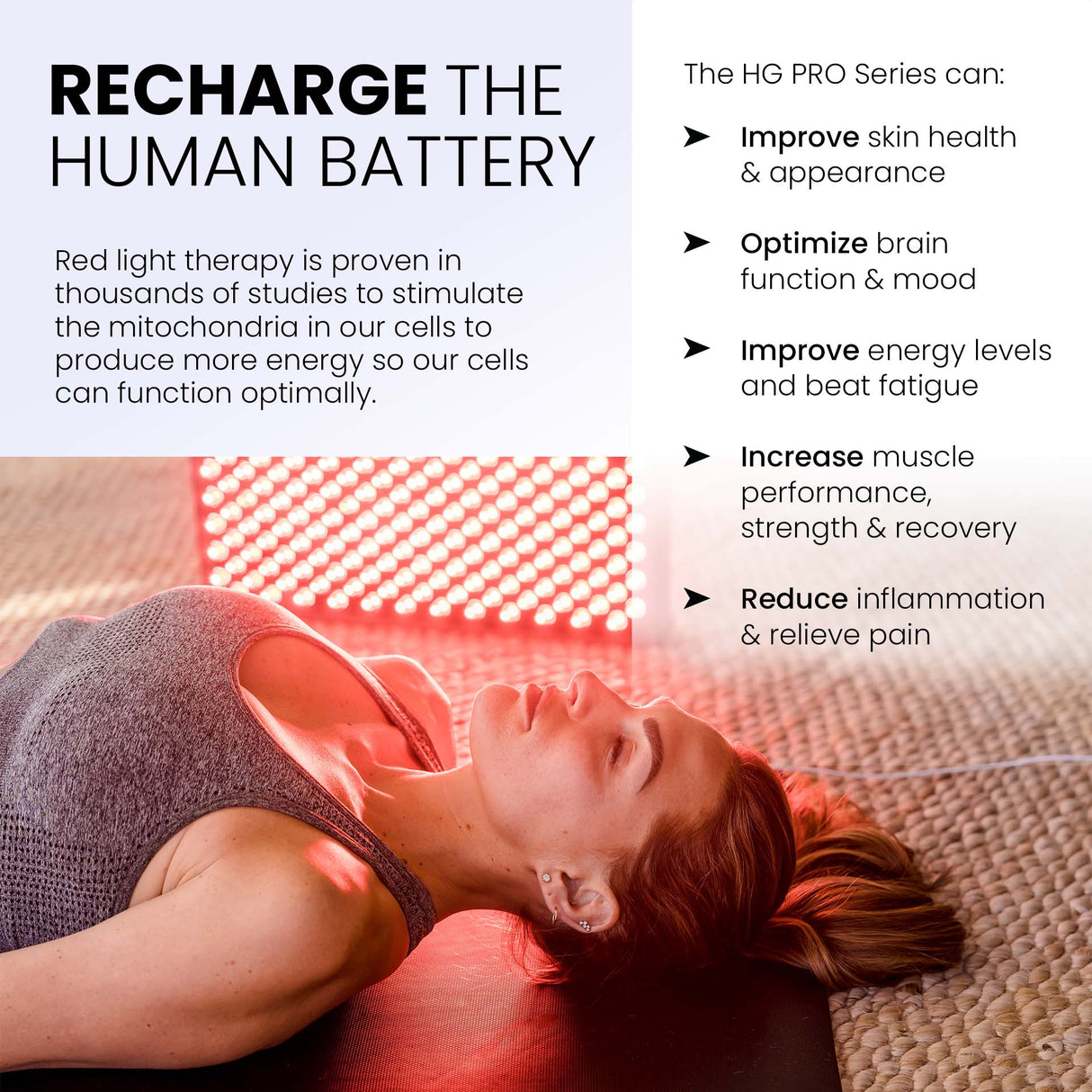 Hooga PRO750 Red Light Therapy Panel