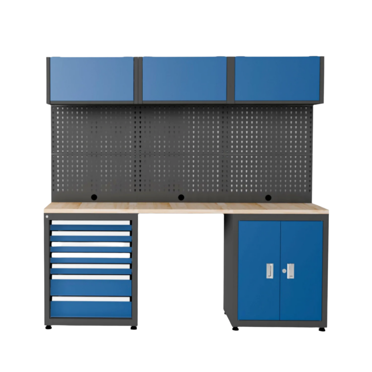 Heavy Duty Steel Garage Cabinet Storage System (7 Drawers & 5 Cabinets)