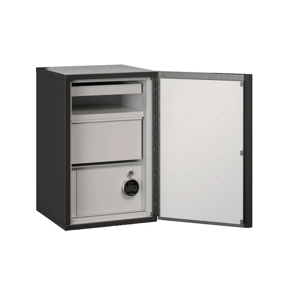 FireKing FireShield Edge Series 1-Hour Fire-Rated Storage Cabinet, Hybrid Cabinet, Black