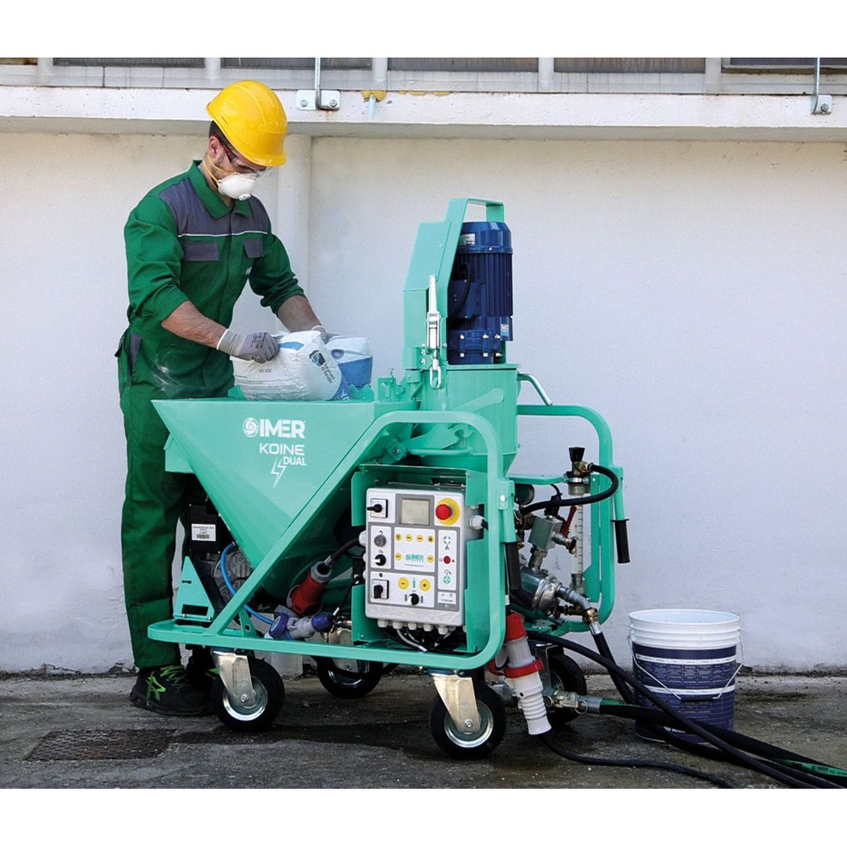 IMER Continuous Mixer | 208V 3 Phase & 220V Single Phase | 9 HP | Koine Dual 1106312