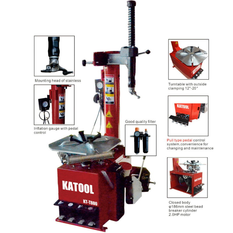 Katool KT-T800 Wheel Clamp Tire Changer Machine