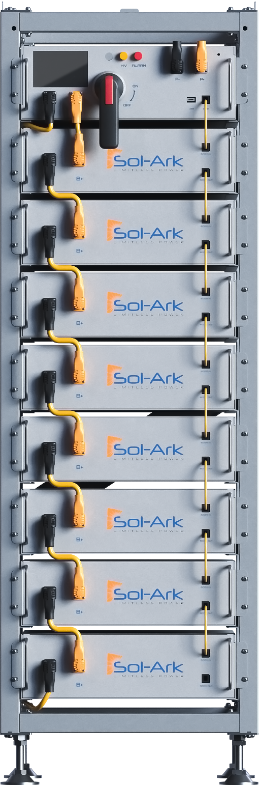 Sol-Ark 40kWh Battery Bank IP20 Indoor for use w/ Sol-Ark 30K-3P