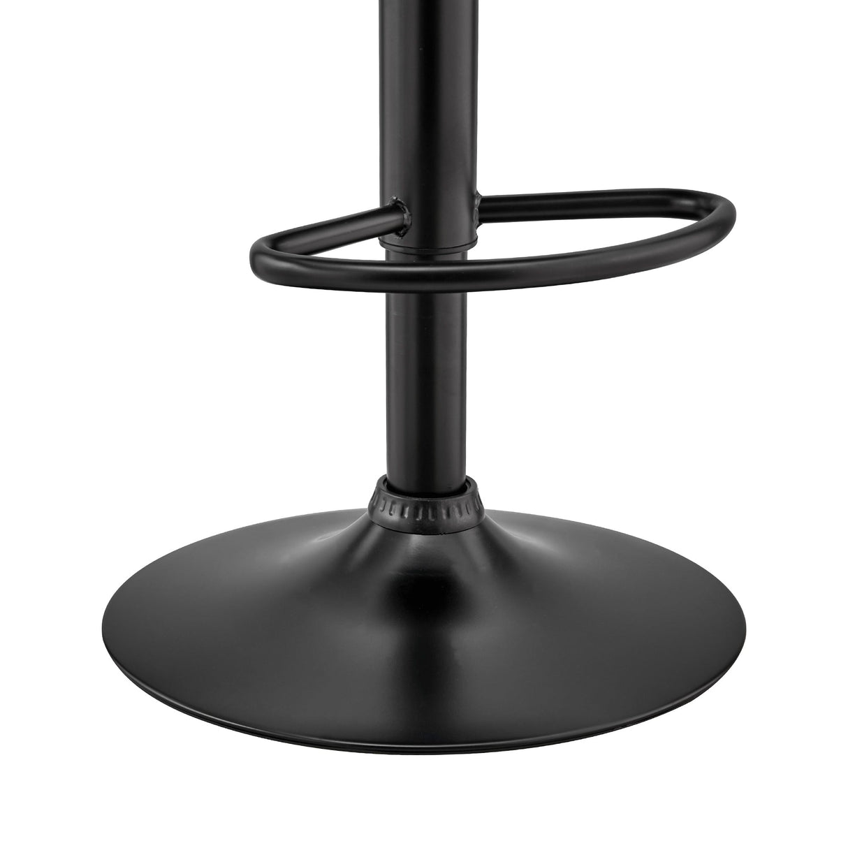 Benson Adjustable Faux Leather Bar Stool with 360-Degree Swivel and Ergonomic Comfort Design