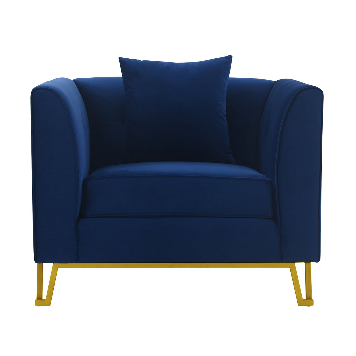 Everest Modern Fabric Chair with Plush Foam Cushions, Stylish Design, and No Assembly Required