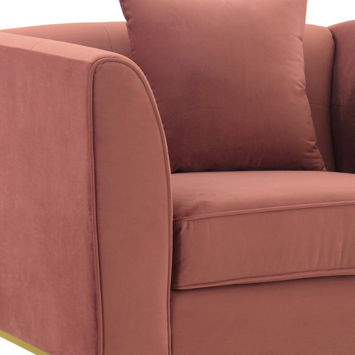 Everest Modern Fabric Chair with Plush Foam Cushions, Stylish Design, and No Assembly Required
