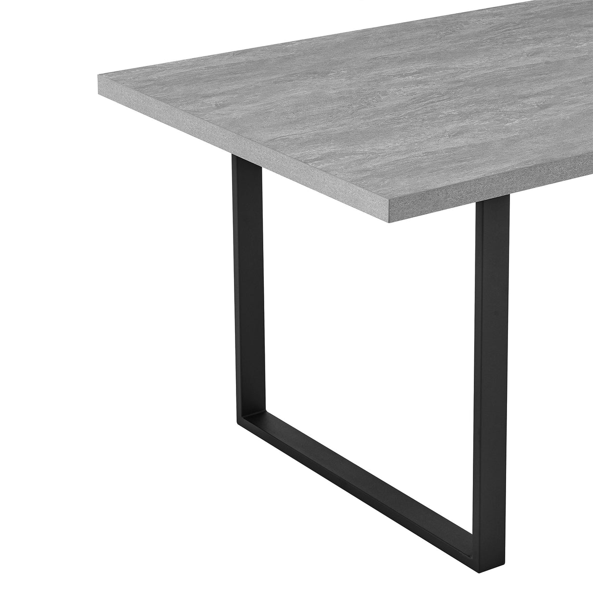 Fenton Contemporary Dining Table - Stylish Melamine Top with Sturdy Steel Frame for Modern Homes