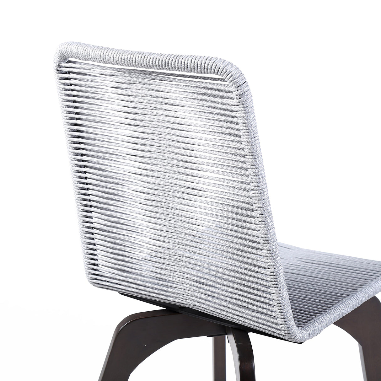 Island Eucalyptus Wood Outdoor Dining Chair Set of 2 - Stylish Comfort with UV Resistant Weave