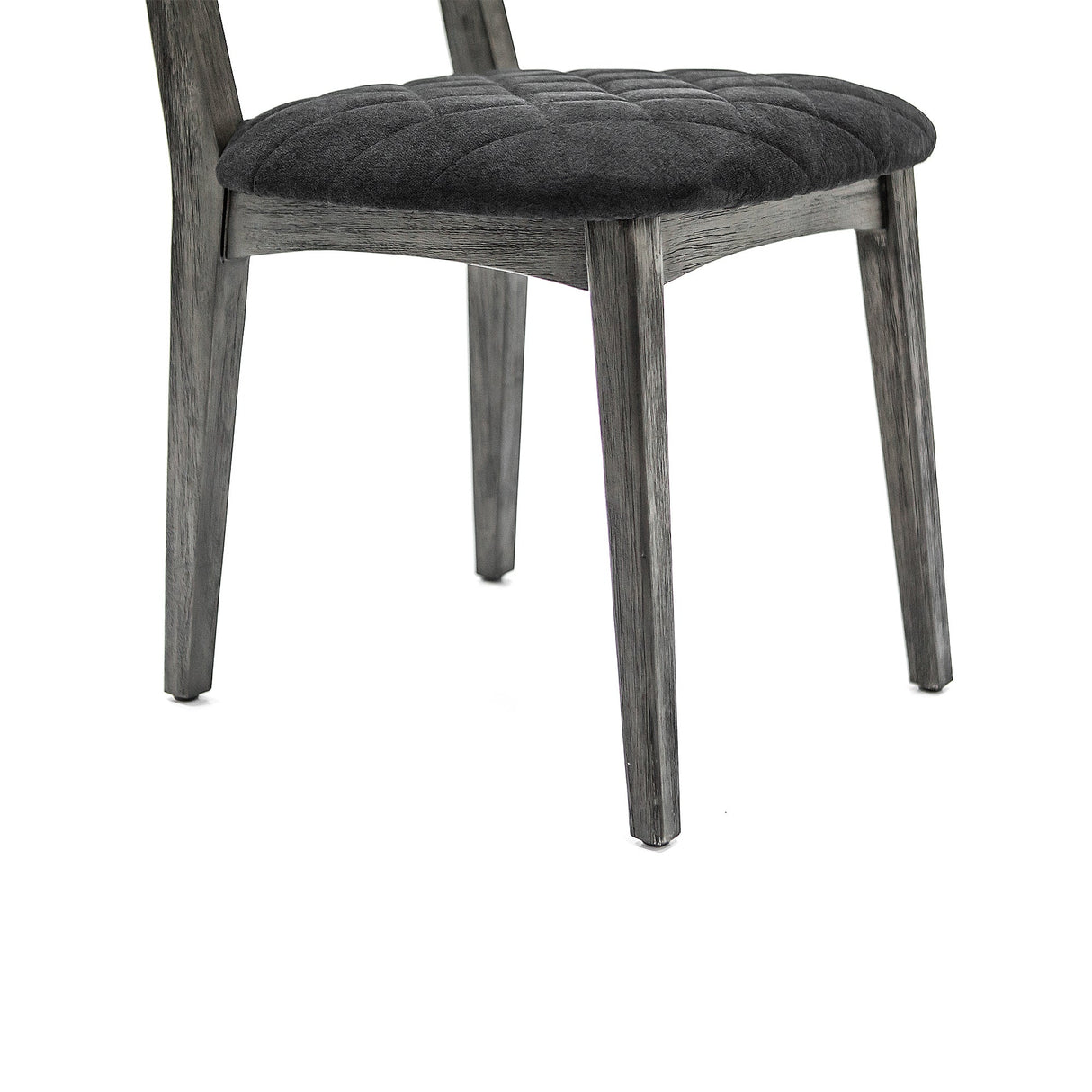 Katelyn Acacia Dining Chair Set of 2 - Stylish Upholstered Chairs with Tundra Gray Finish for Home