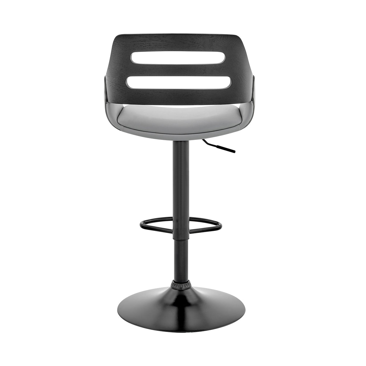 Karter Adjustable Faux Leather Bar Stool with 360-Degree Swivel and Comfort Design for Home Use