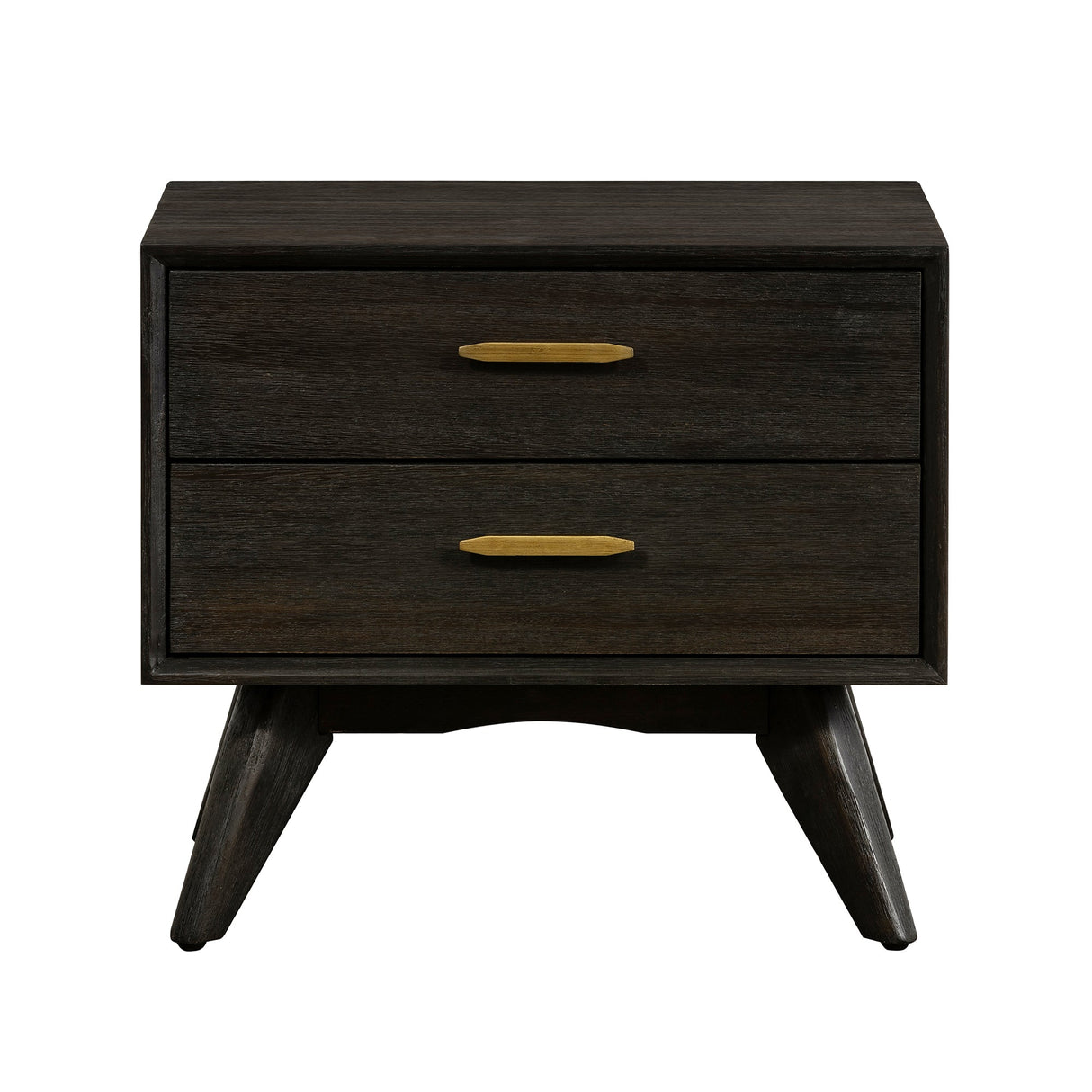 Baly Mid-Century 2-Drawer Nightstand with Soft Close Drawers for Stylish Bedroom Storage Solutions