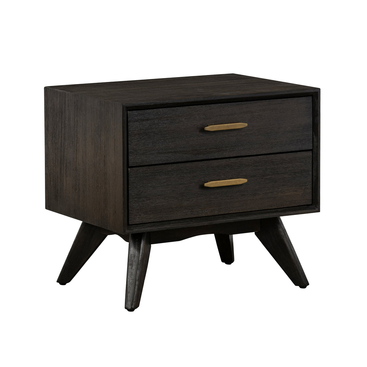 Baly Mid-Century 2-Drawer Nightstand with Soft Close Drawers for Stylish Bedroom Storage Solutions