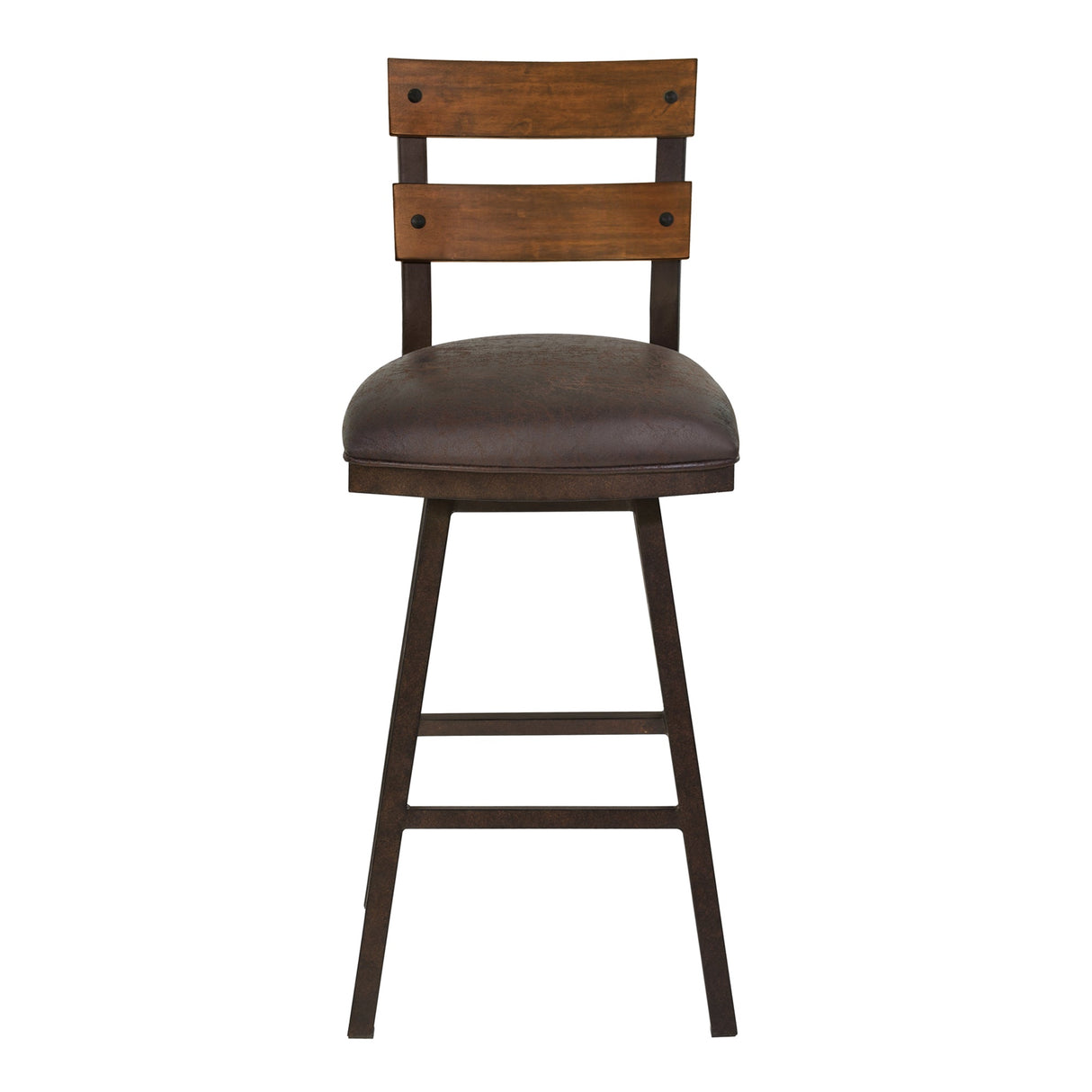 Saugus Transitional Swivel Barstool - Elegant Upholstered Design with Metal Frame for Modern Spaces