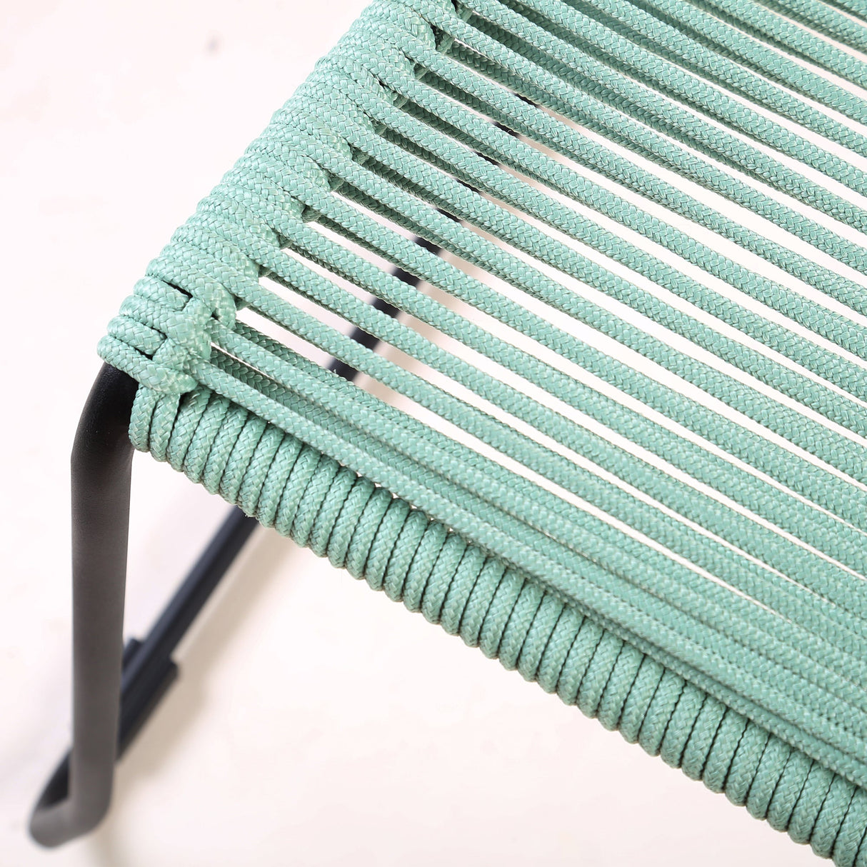 Shasta Outdoor Stackable Dining Chairs - Durable Steel Frame with Comfortable Rope Weave Design