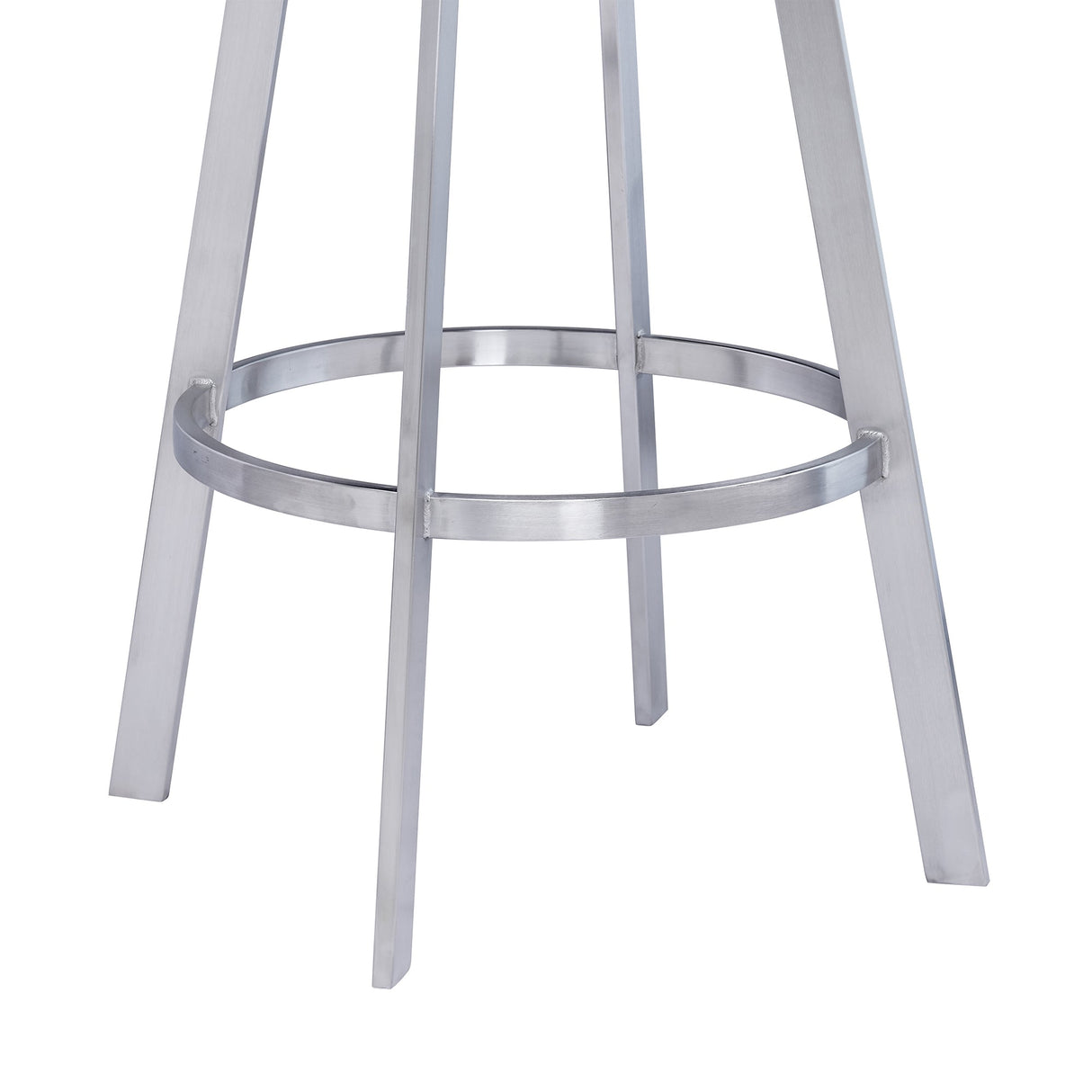 Saturn Barstool - Stylish 360-Degree Swivel Kitchen Stool with Comfortable Faux Leather Upholstery