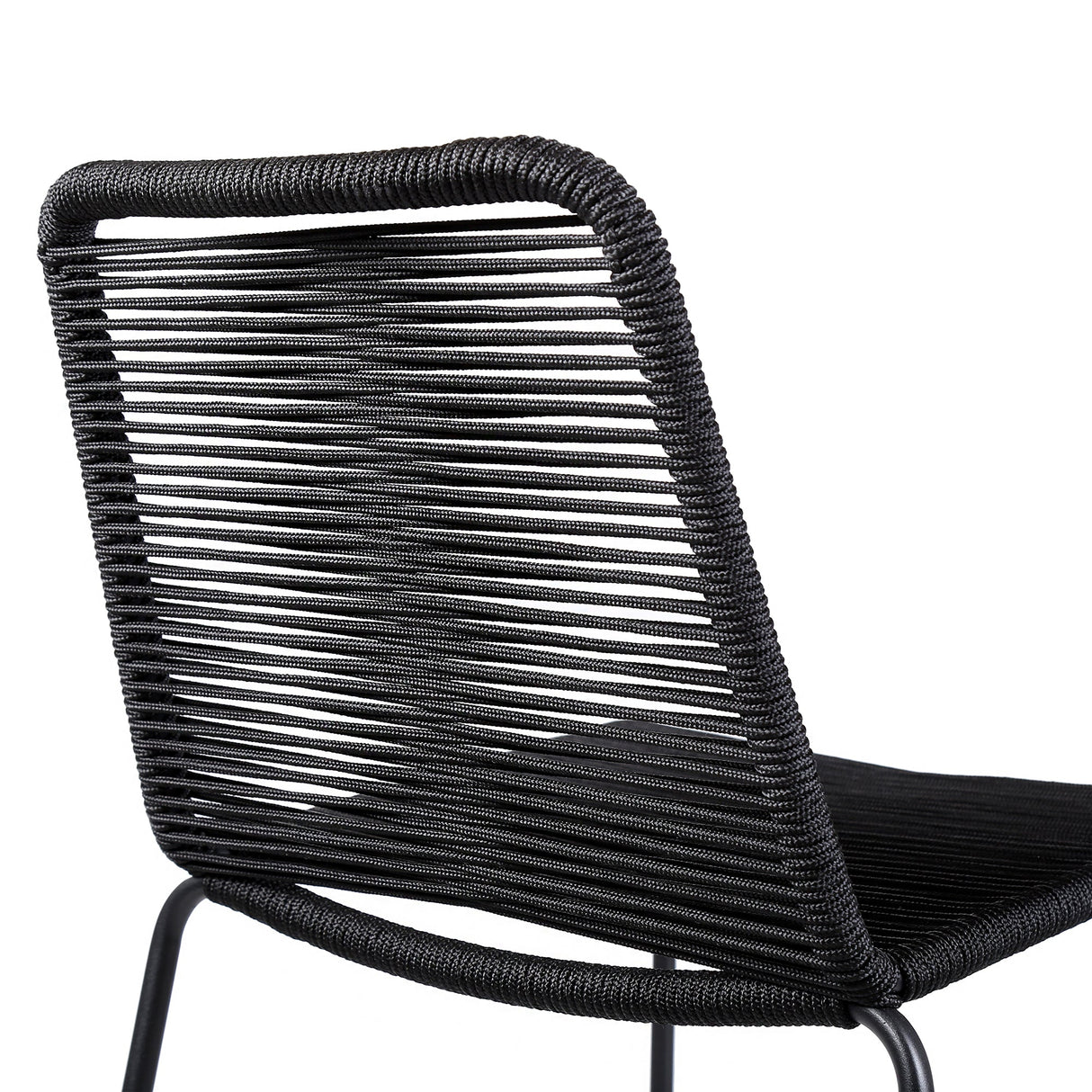 Shasta Outdoor Steel and Rope Stools, Set of 2 - Stylish, Stackable, and Perfect for Any Space!