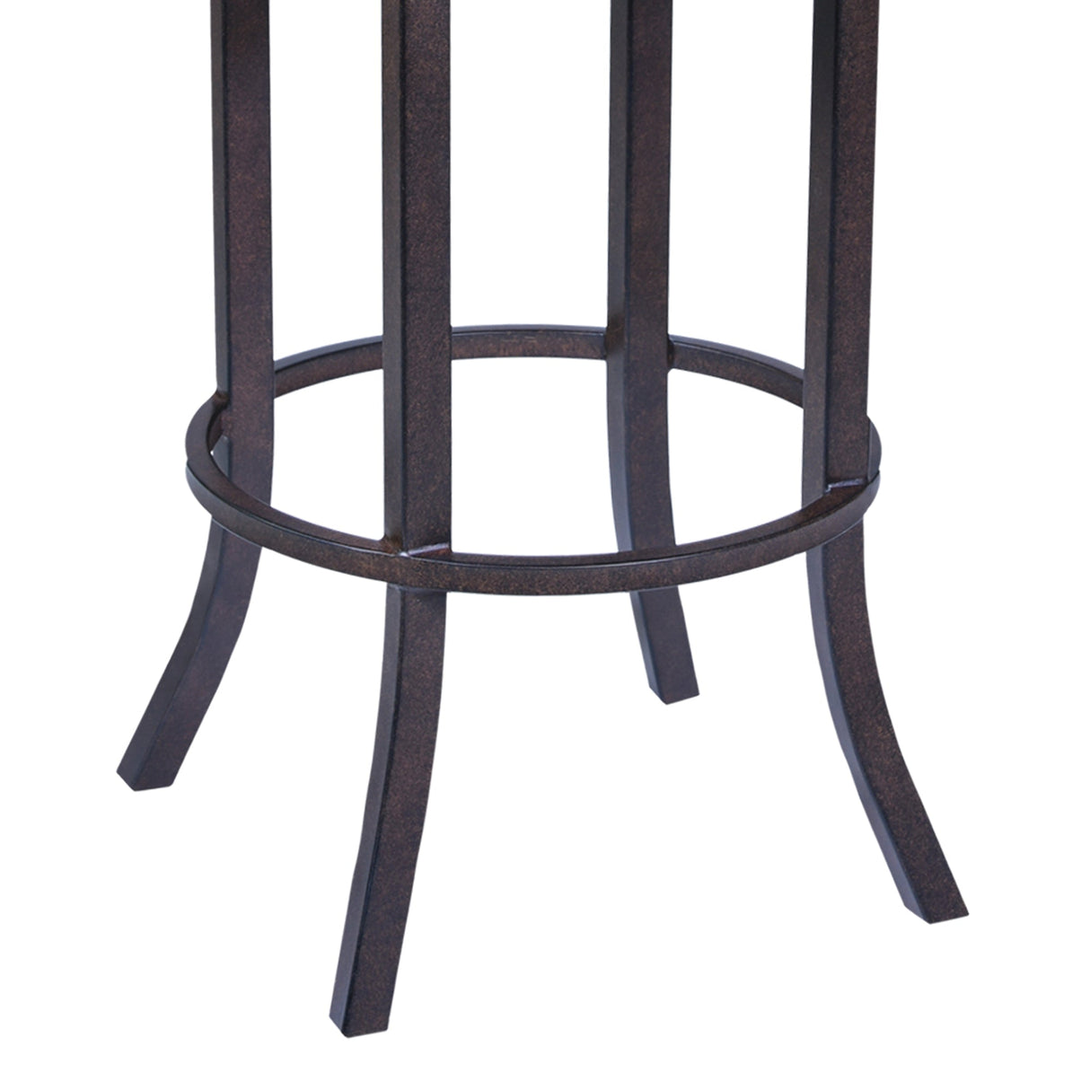 Tahiti Transitional Swivel Barstool in Auburn Bay with Faux Leather for Stylish Home Comfort