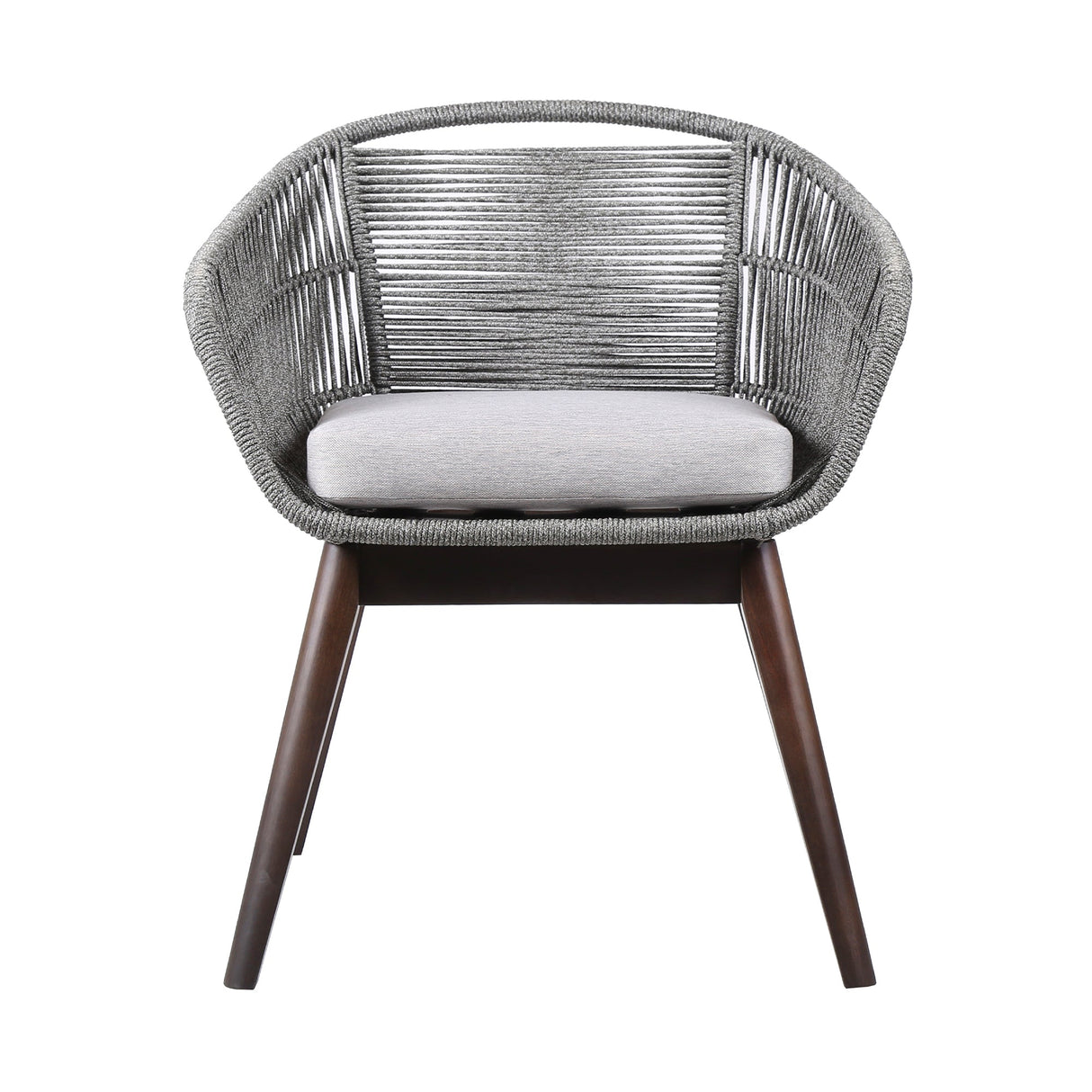 Tutti Fruitti Eucalyptus Rope Dining Chair - Stylish Durable Outdoor Seating with Removable Cushions
