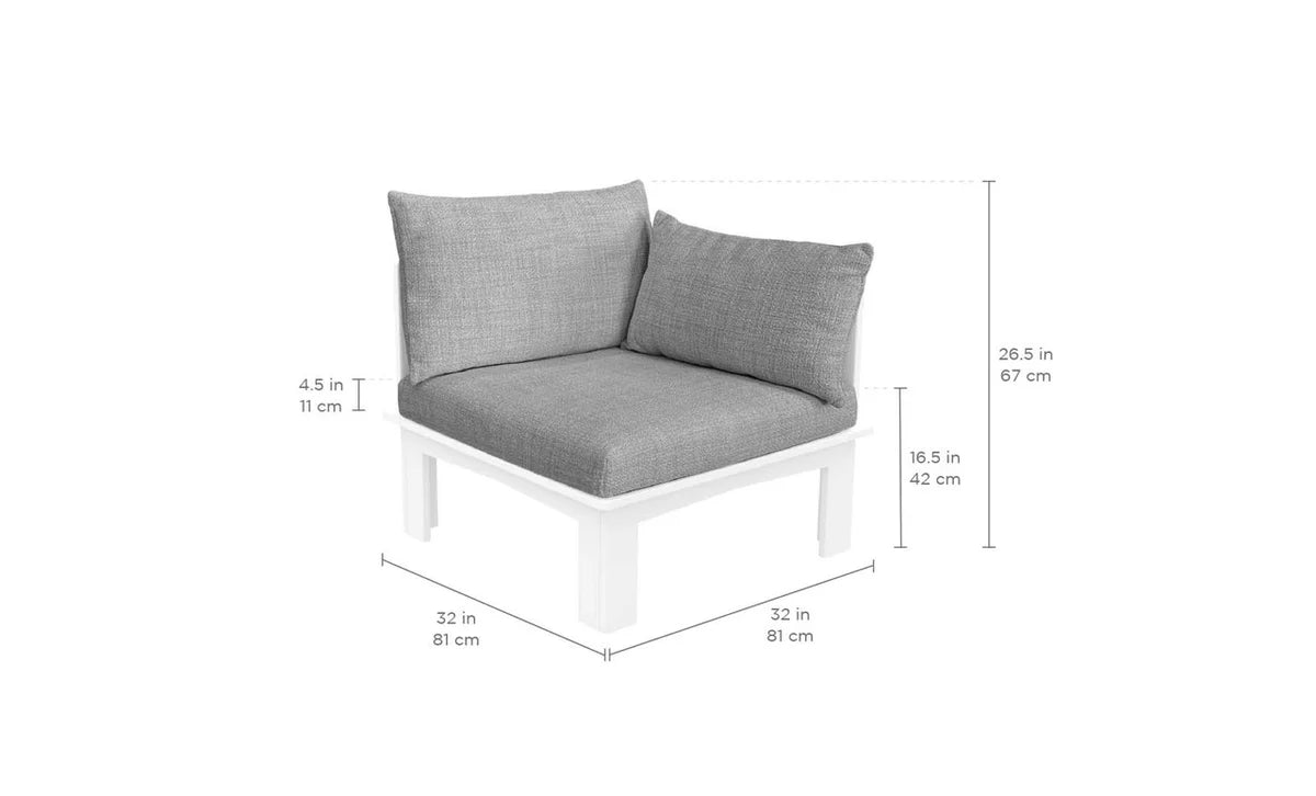 Ledge Lounger Mainstay Sectional Relaxed Left Armchairs