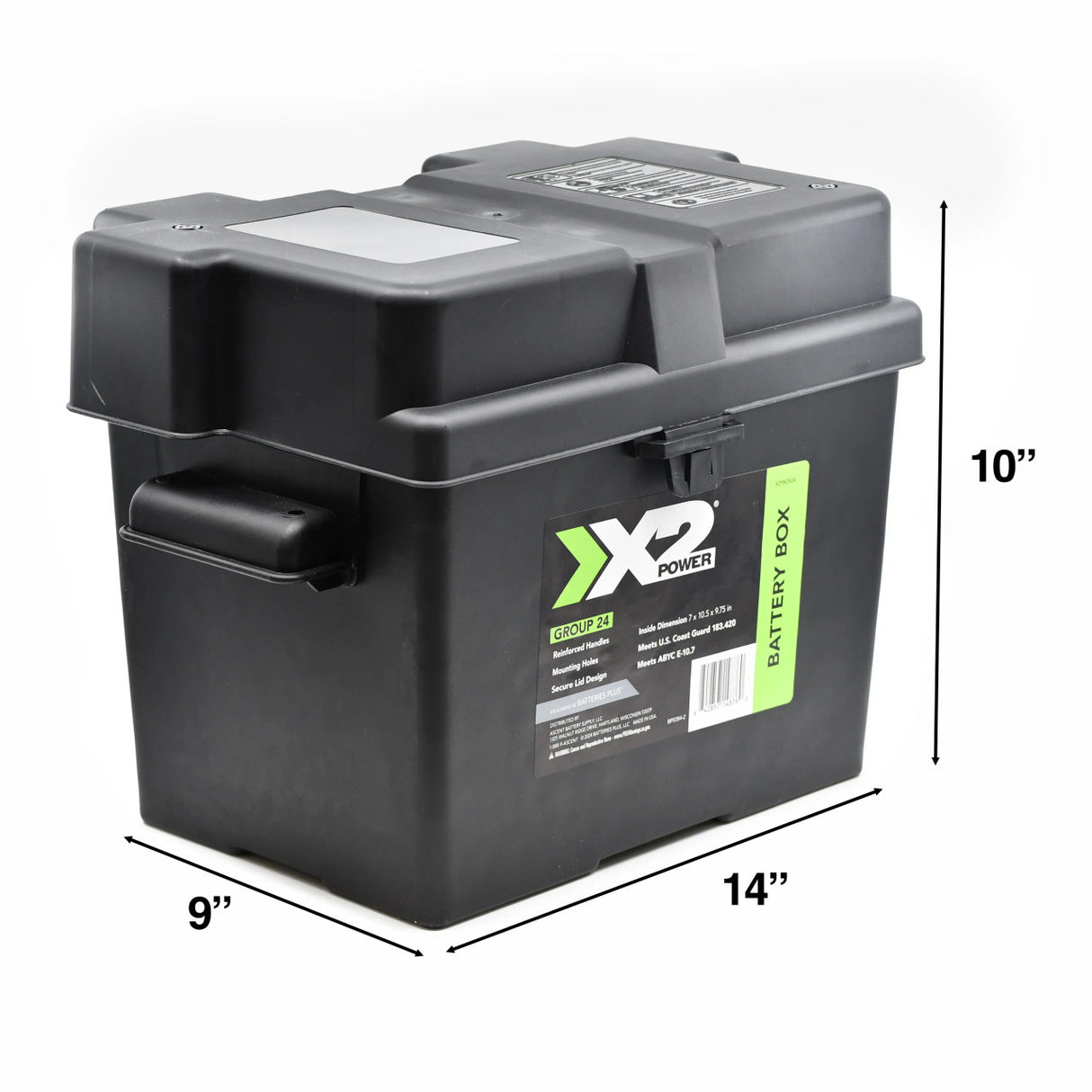 Aleko Battery Box for Two 12AH Batteries - LM130