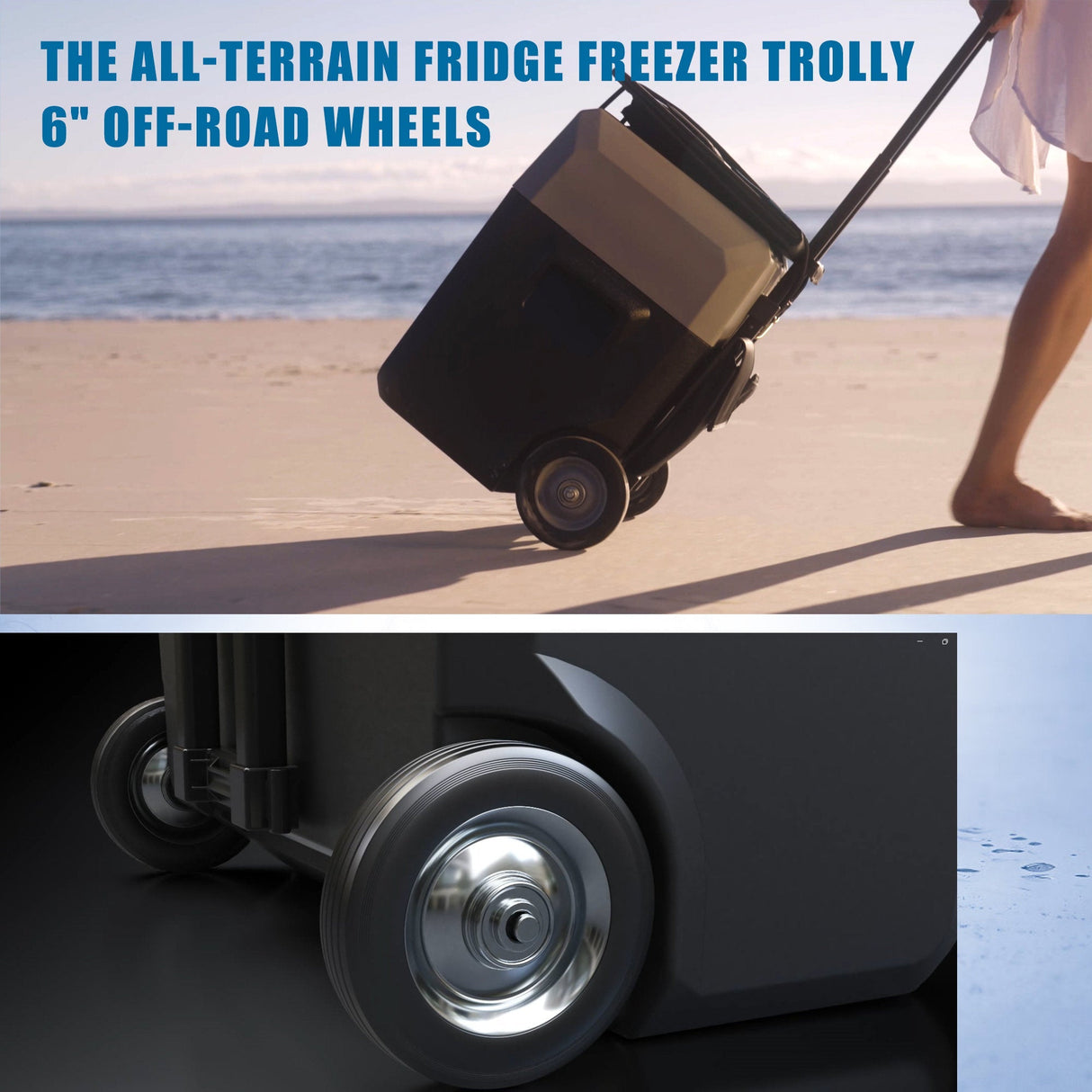 Pro Portable Solar Fridge Freezer, 52 Quarts