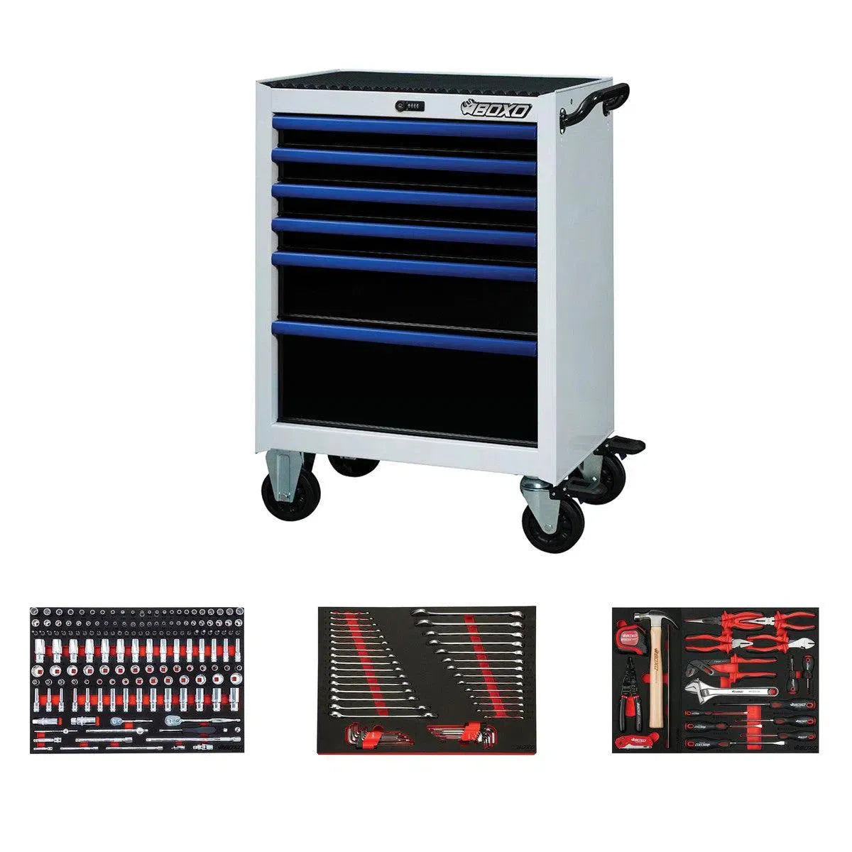 Boxo Pro Series | Loaded 26" 6-Drawer Rolling Tool Box