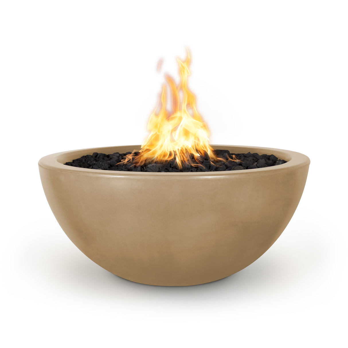 The Outdoor Plus Luna Concrete Fire Bowl plus Free Cover