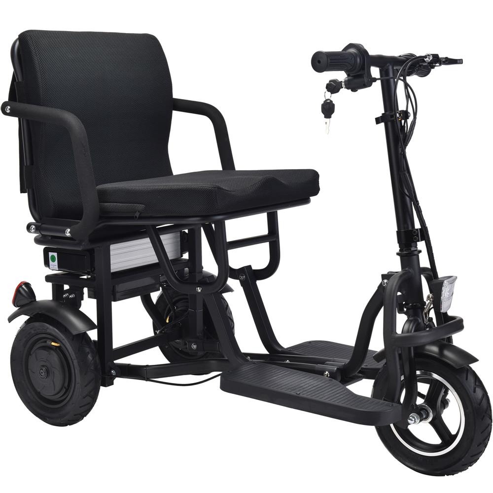 MotoTec Folding Mobility Electric Trike 48V/10Ah 700W