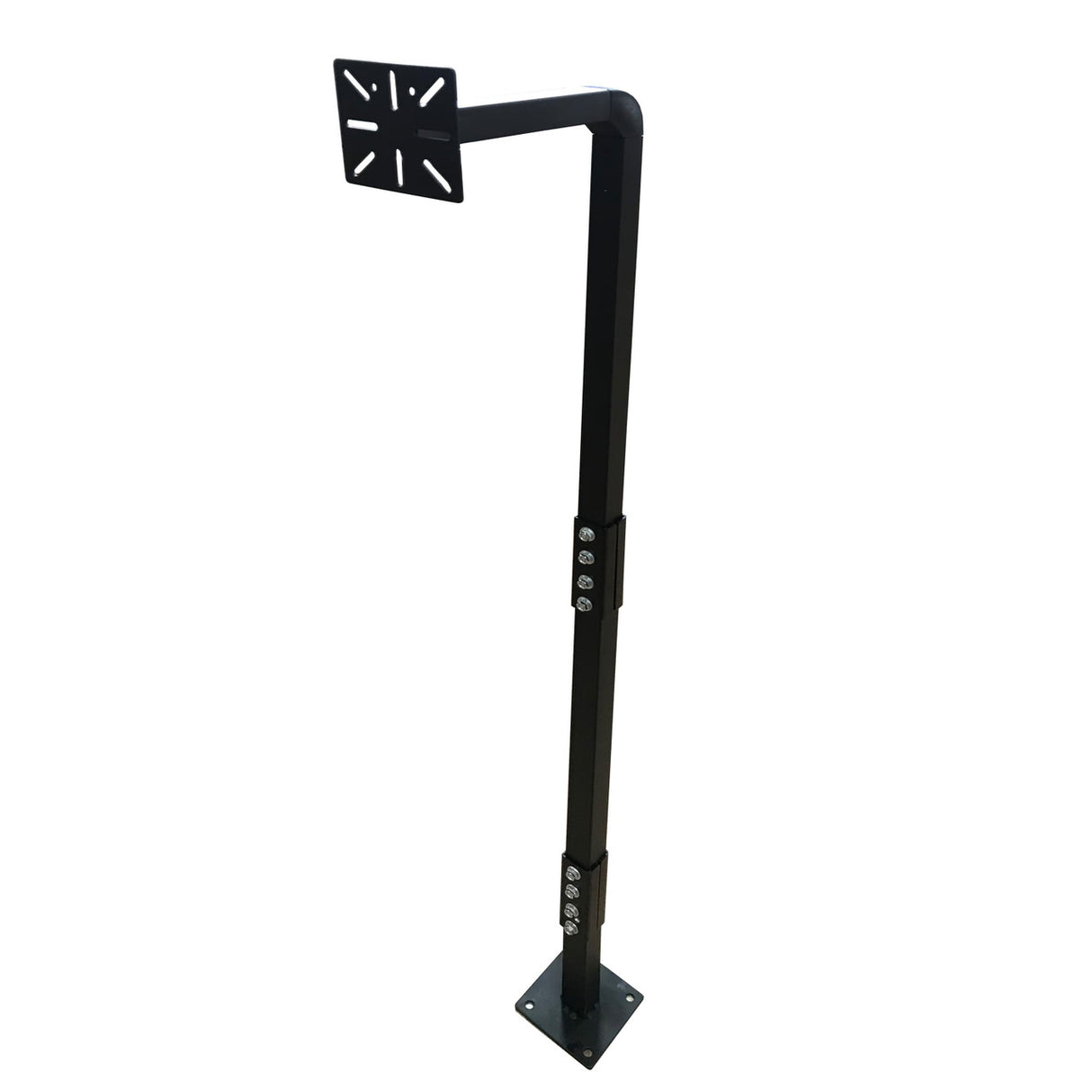 Aleko Universal Keypad Gooseneck Mounting Post - Black