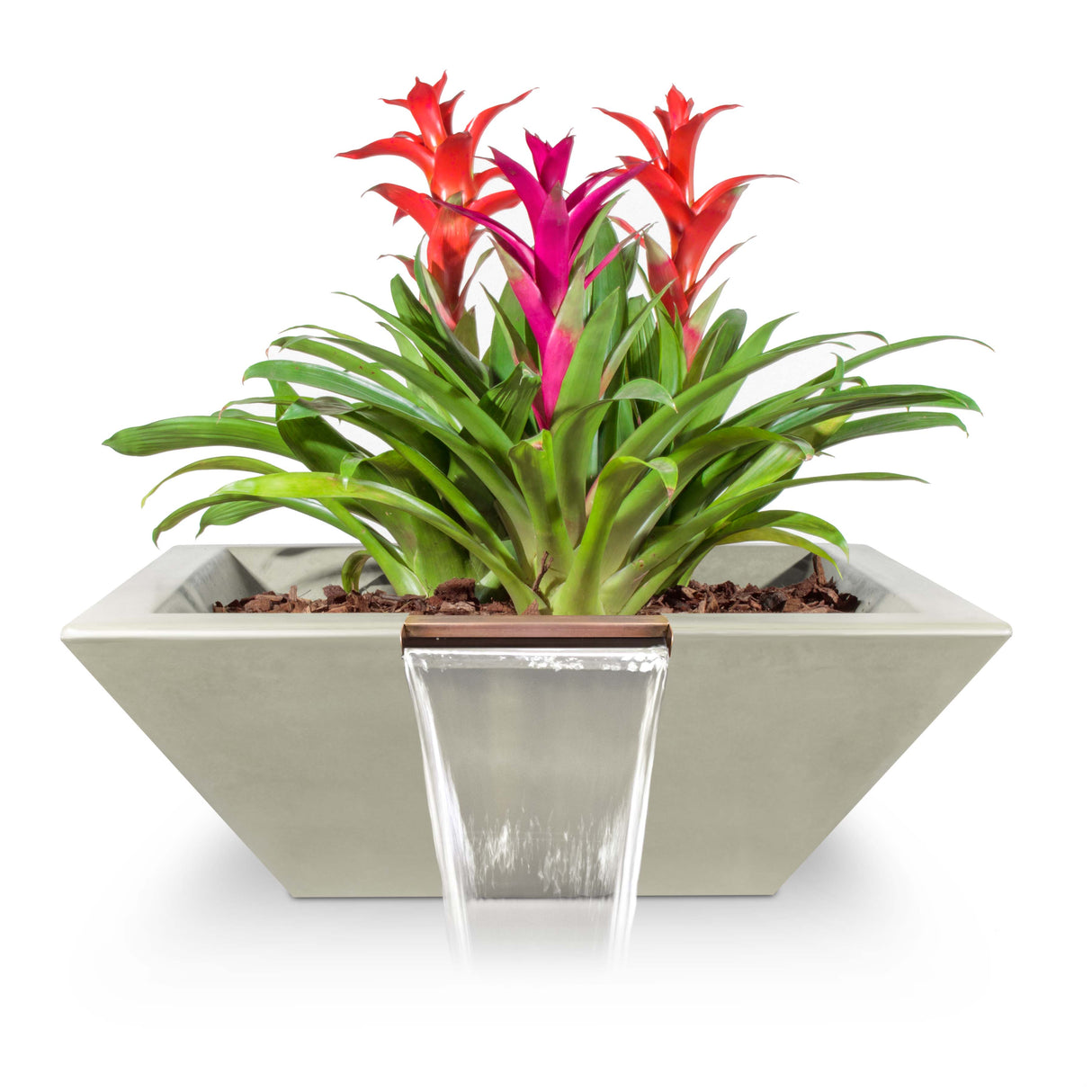 The Outdoor Plus Maya Concrete Planter Bowl with Water