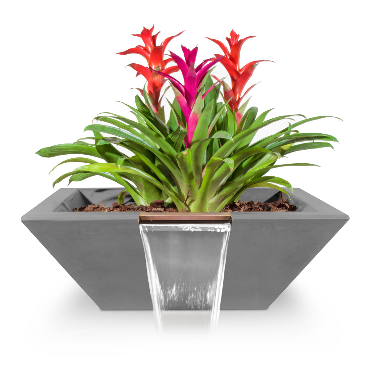 The Outdoor Plus Maya Concrete Planter Bowl with Water