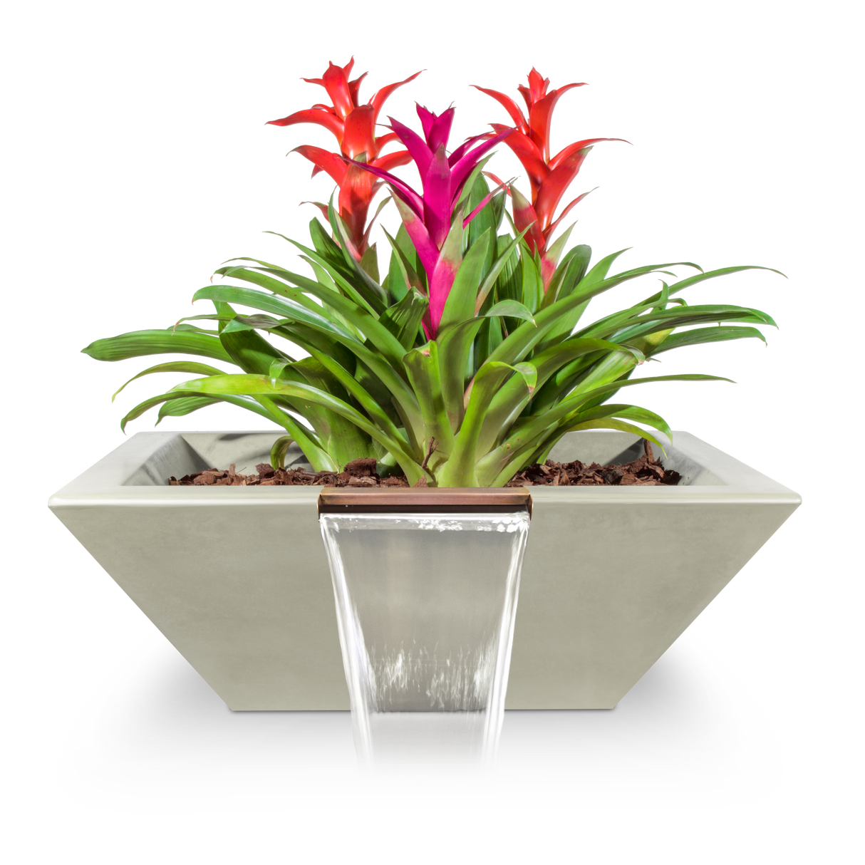 The Outdoor Plus Maya Concrete Planter Bowl with Water