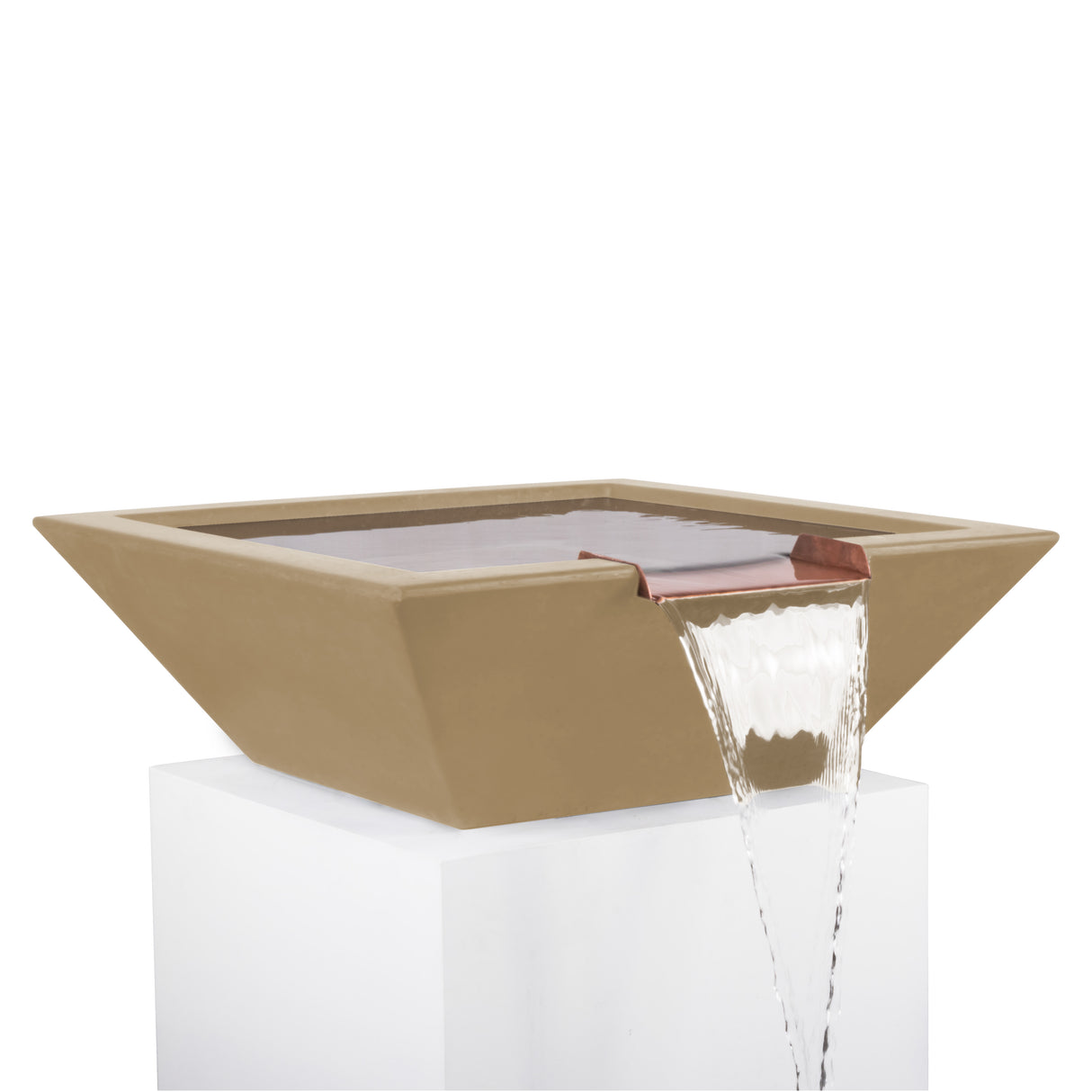 The Outdoor Plus Maya Concrete Water Bowl plus Free Cover