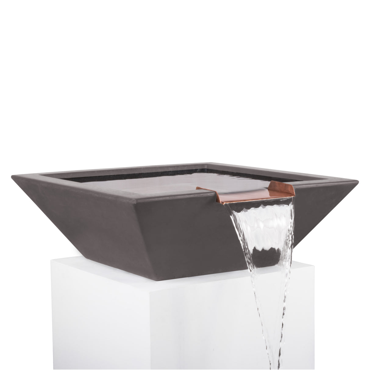 The Outdoor Plus Maya Concrete Water Bowl plus Free Cover