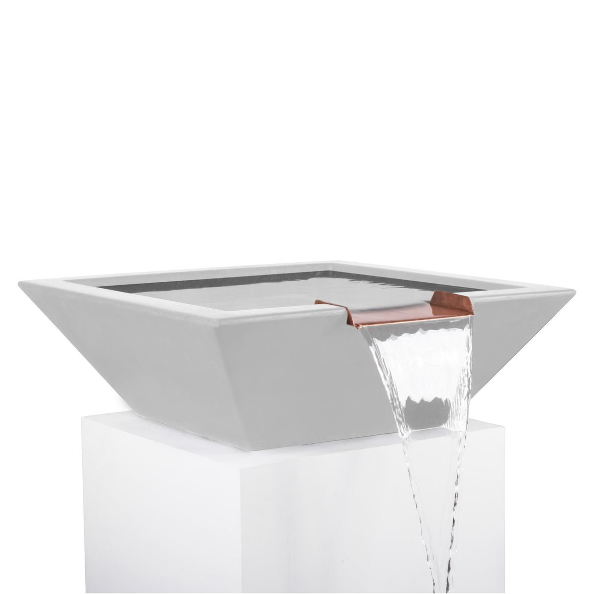 The Outdoor Plus Maya Concrete Water Bowl plus Free Cover
