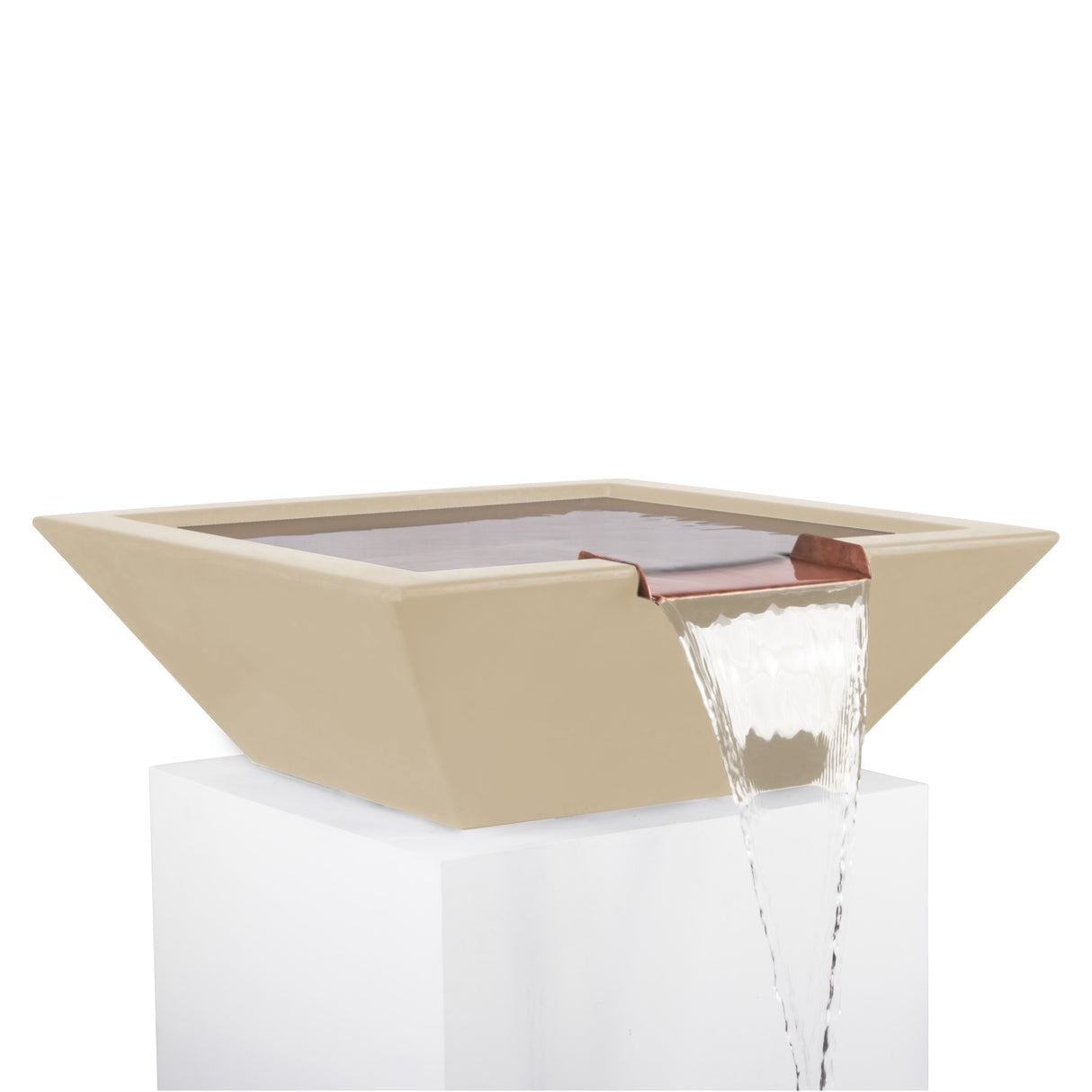The Outdoor Plus Maya Concrete Water Bowl plus Free Cover
