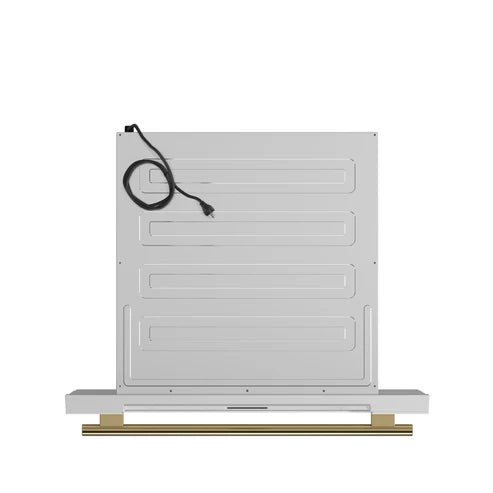 FORNO Espresso Capoliveri 30" 1.2 cu. ft. Built-In Microwave Drawer in White with Silver Handles, FMWDR3000-30WHT