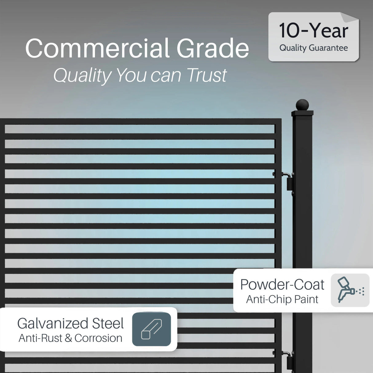 Aleko Steel Dual Swing Driveway Gate - MILAN Style - 14 x 6 Feet