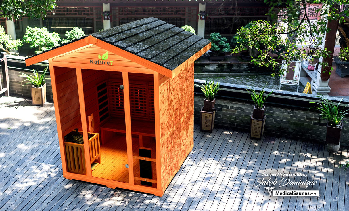 Medical Nature 7 Medical Sauna - Ultra Full Spectrum Outdoor Sauna