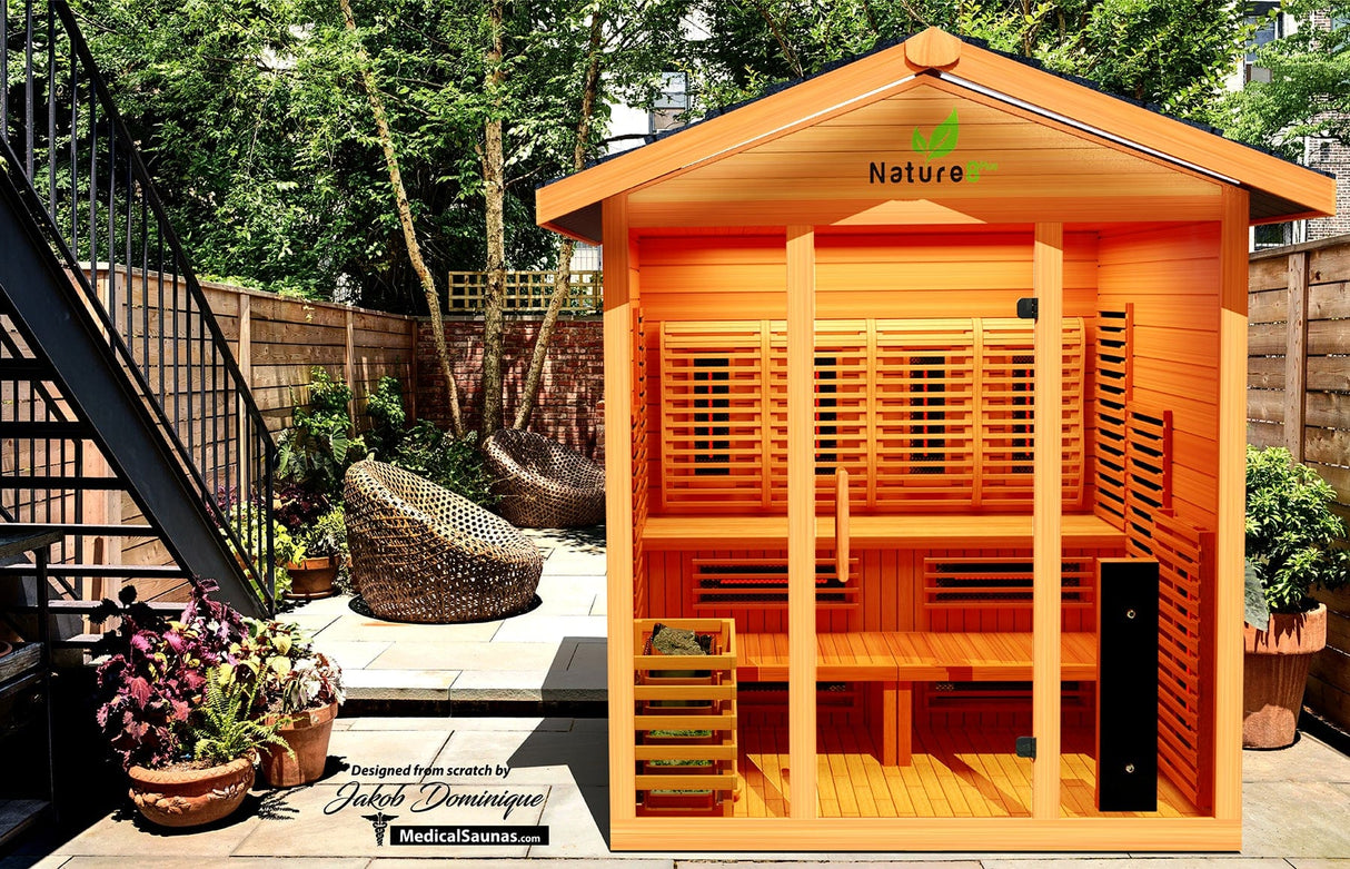 Medical Nature 8 Plus Medical Sauna - Indoor or Outdoor Sauna
