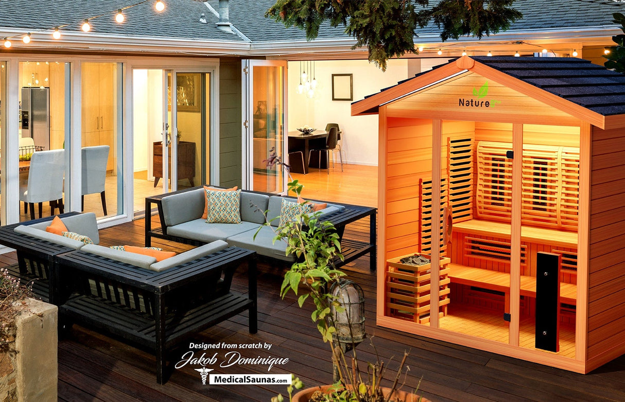 Medical Nature 8 Plus Medical Sauna - Indoor or Outdoor Sauna