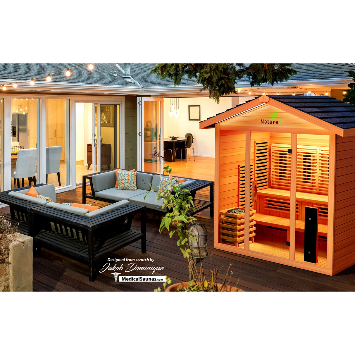 Medical Nature 8 V2 Outdoor Hybrid Sauna