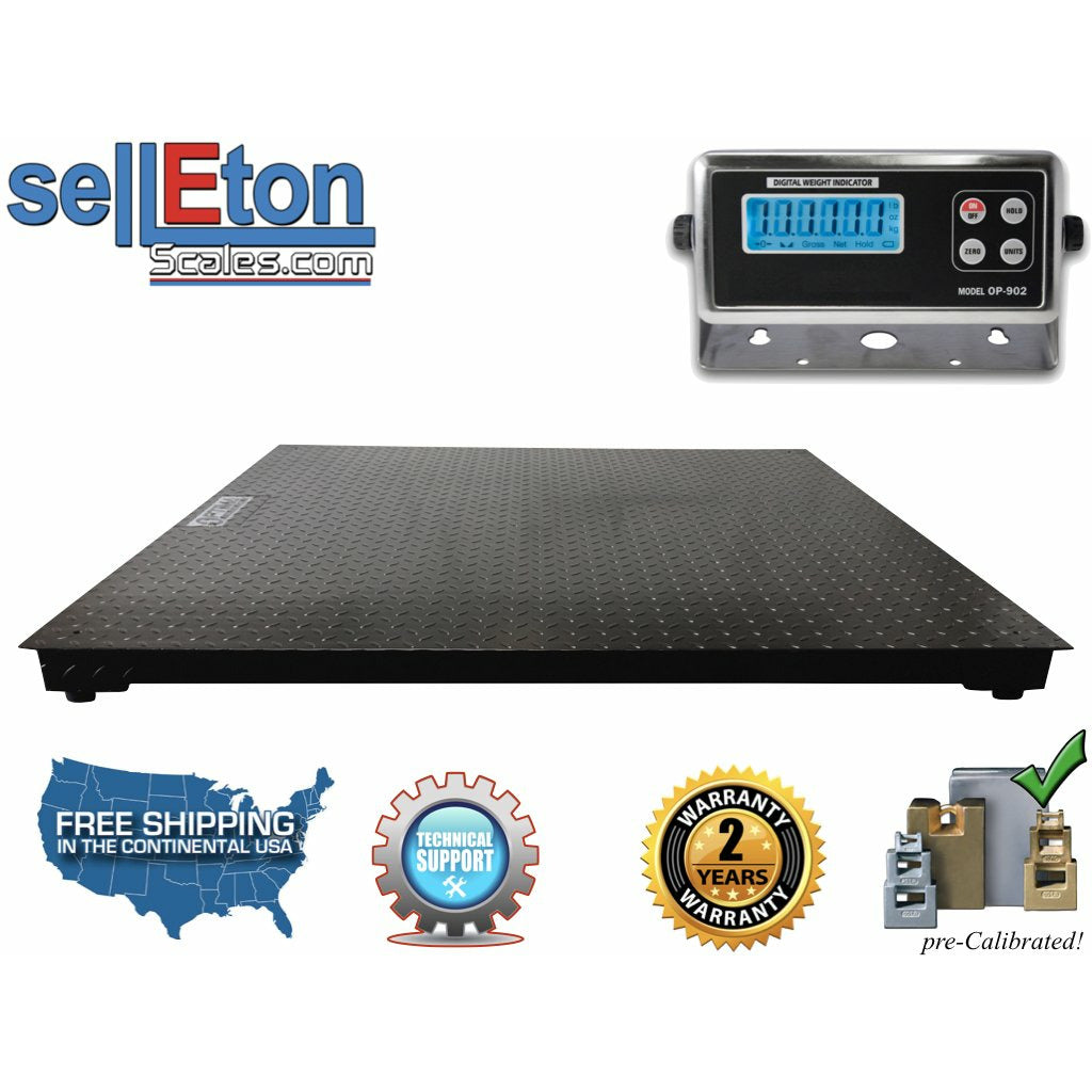 Prime Scales SL-700-4x5-NN Selleton (48" x 60") industrial warehouse floor scale