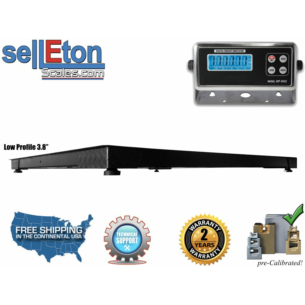 Prime Scales SL-700-4x5-NN Selleton (48" x 60") industrial warehouse floor scale