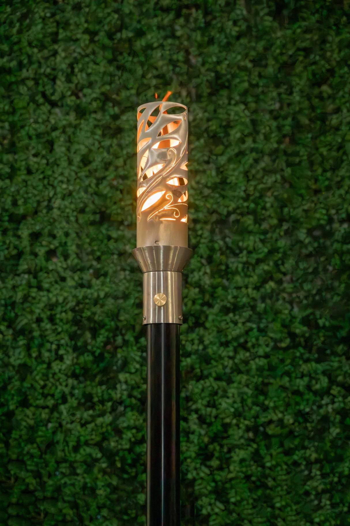 The Outdoor Plus Havana Fire Torch / Stainless Steel plus Free Cover