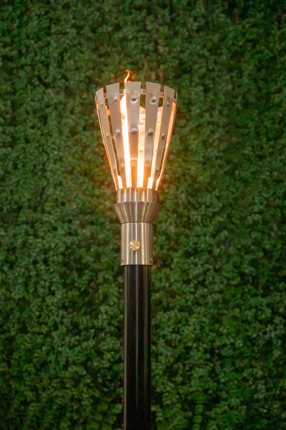 The Outdoor Plus Trojan Fire Torch / Stainless Steel plus Free Cover