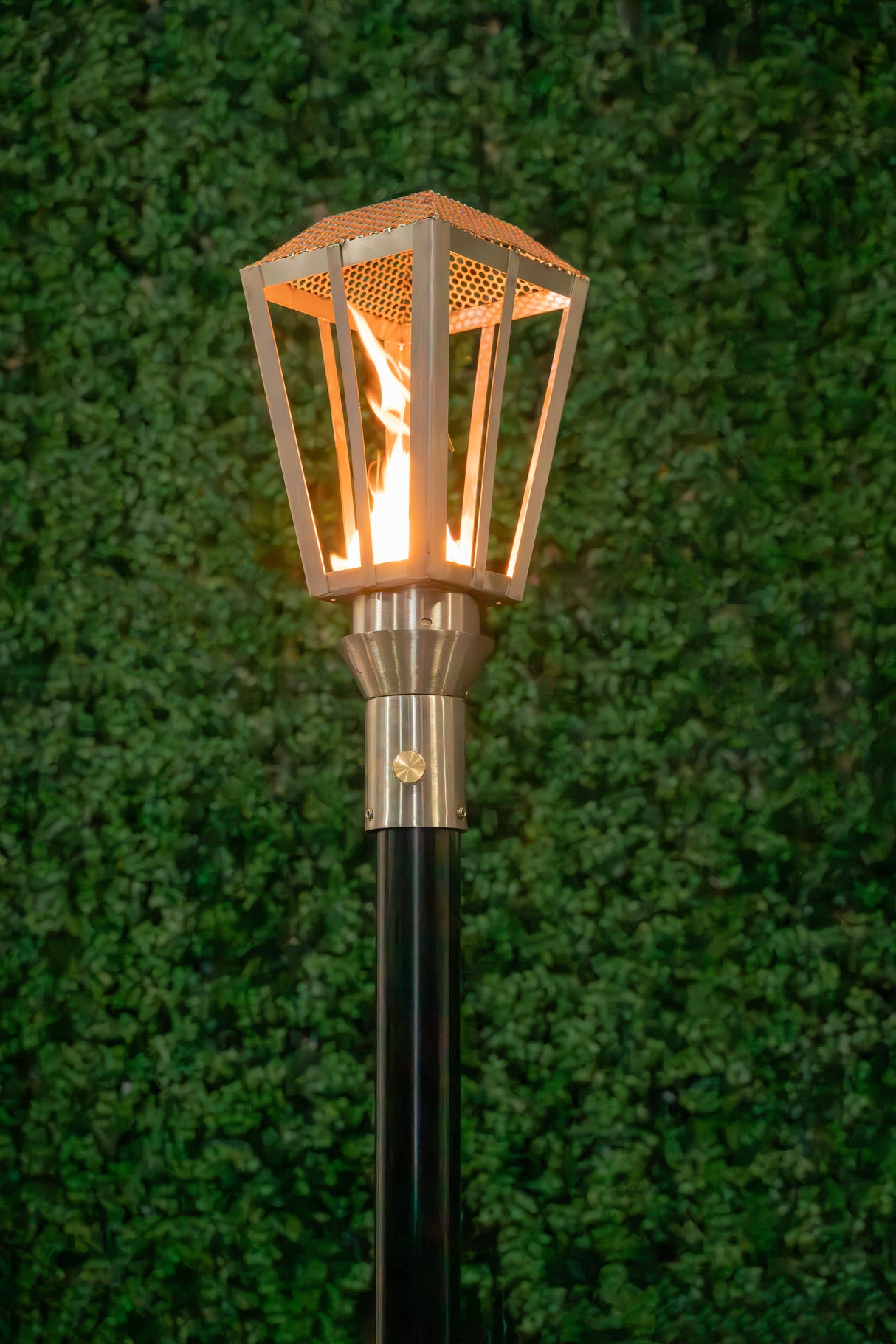 The Outdoor Plus Lantern Fire Torch / Stainless Steel plus Free Cover