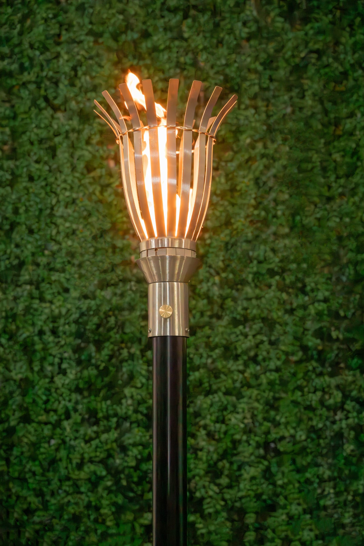 The Outdoor Plus Basket Fire Torch / Stainless Steel