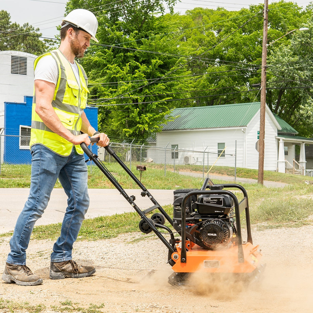 Detail K2 17" x 21" 7HP Plate Compactor - OPV425