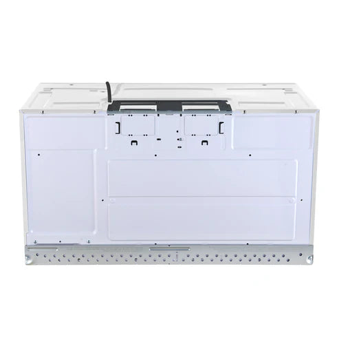 FORNO Scalo 30" 1.6 cu. ft. 300 CFM Over The Range Microwave in White with Antique Brass Accents, FOTR3007-30WHT