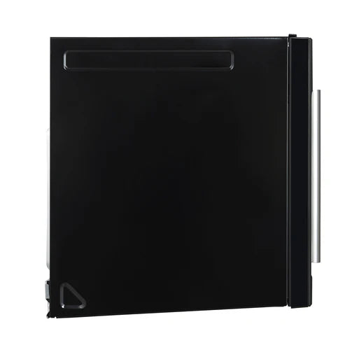 FORNO Fornace 30" 1.5 cu. ft. 300 CFM Over The Range Microwave in Black with Antique Brass Accents, FOTR3038-30BLK